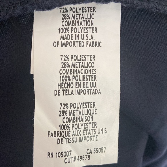 Marina Women’s Navy Blue Sparkly Lace Sleeveless Fit & Flare Midi Dress Size 10 - Picture 8 of 9